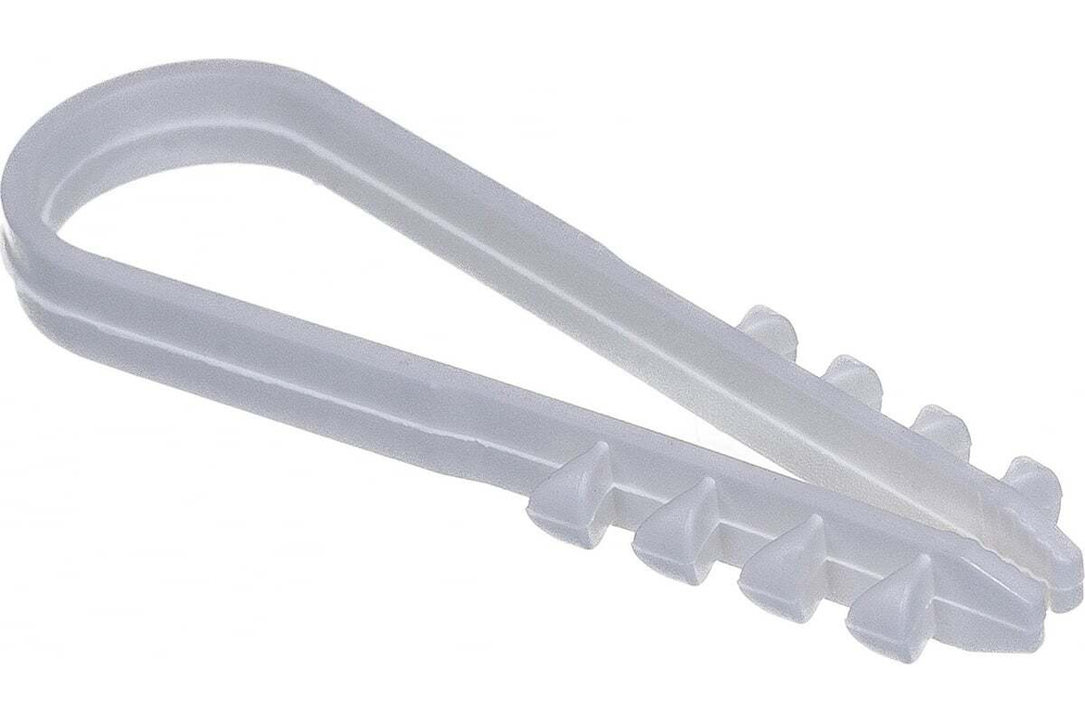 Нейлоновый дюбель-хомут REXANT 11-18 мм, белый, 100 шт. 07-4502