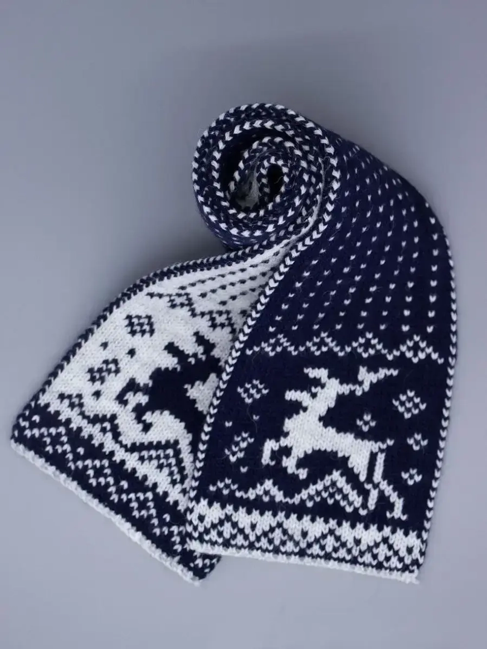 Шарф вязаный зимний для детей