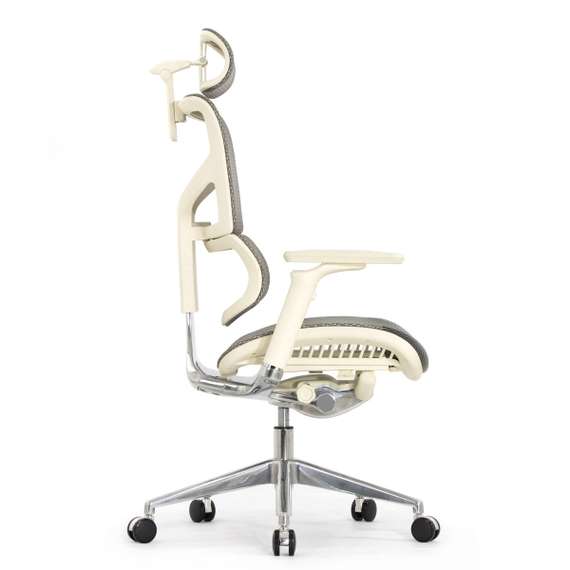 Кресло EXPERT 2 SAIL HSAM 01-G (подлокотник 6D(360), подголовник 5D,сетка серая / каркас светлый)