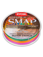 Шнур плетеный для рыбалки Ryobi SMAP PE8X-100M Multi Colour 6.0# 0,405мм