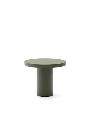 Aiguablava Круглый стол из зеленого цемента Ø90 см