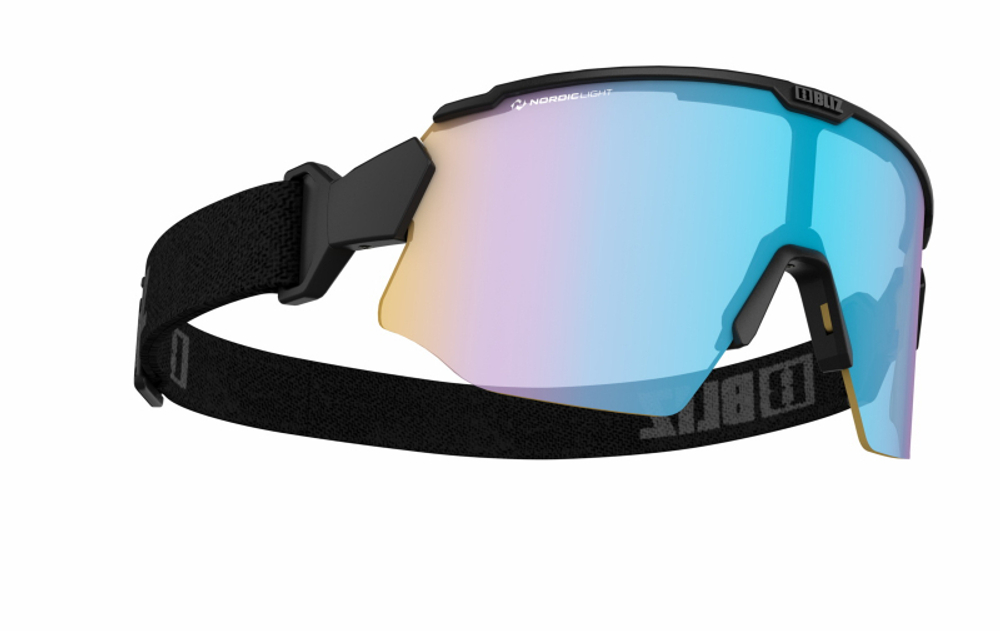 Очки BLIZ BREEZE Nordic Light Coral: Orange w blue multi (Brown with silver mirror), Matt Black
