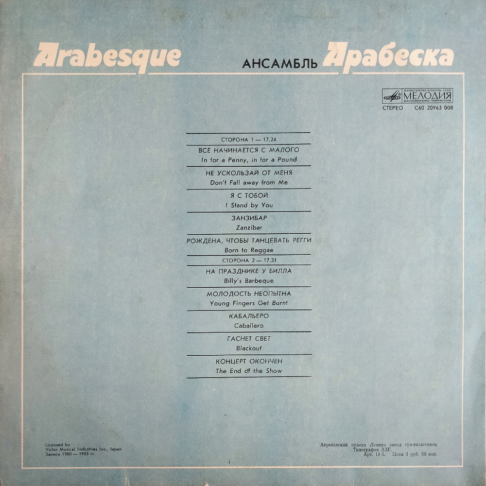 Arabesque / Ансамбль Арабеска (LP)