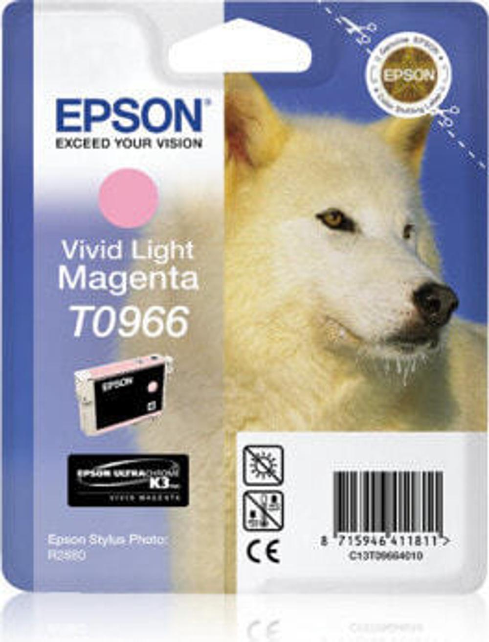 Epson Husky T0966 струйный картридж 1 шт Подлинный Светлая маджента C13T09664030