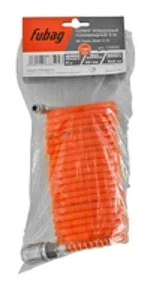 Шланг спиральный Fubag с фитингами рапид 10 м