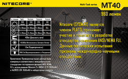 Фонарь Nitecore MT40 Kit