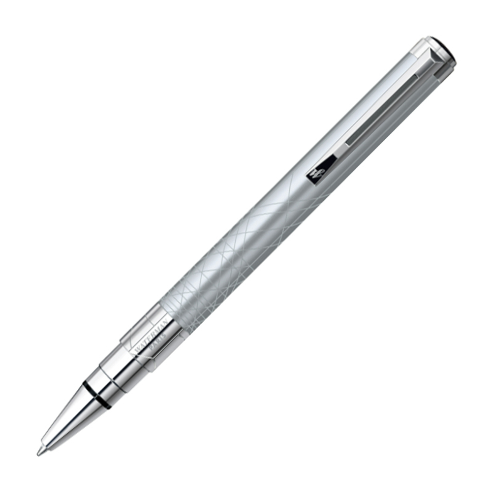 Подарочный набор Шариковая ручка Waterman Perspective, цвет: Silver CT, стержень Mbue с чехлом на молнии