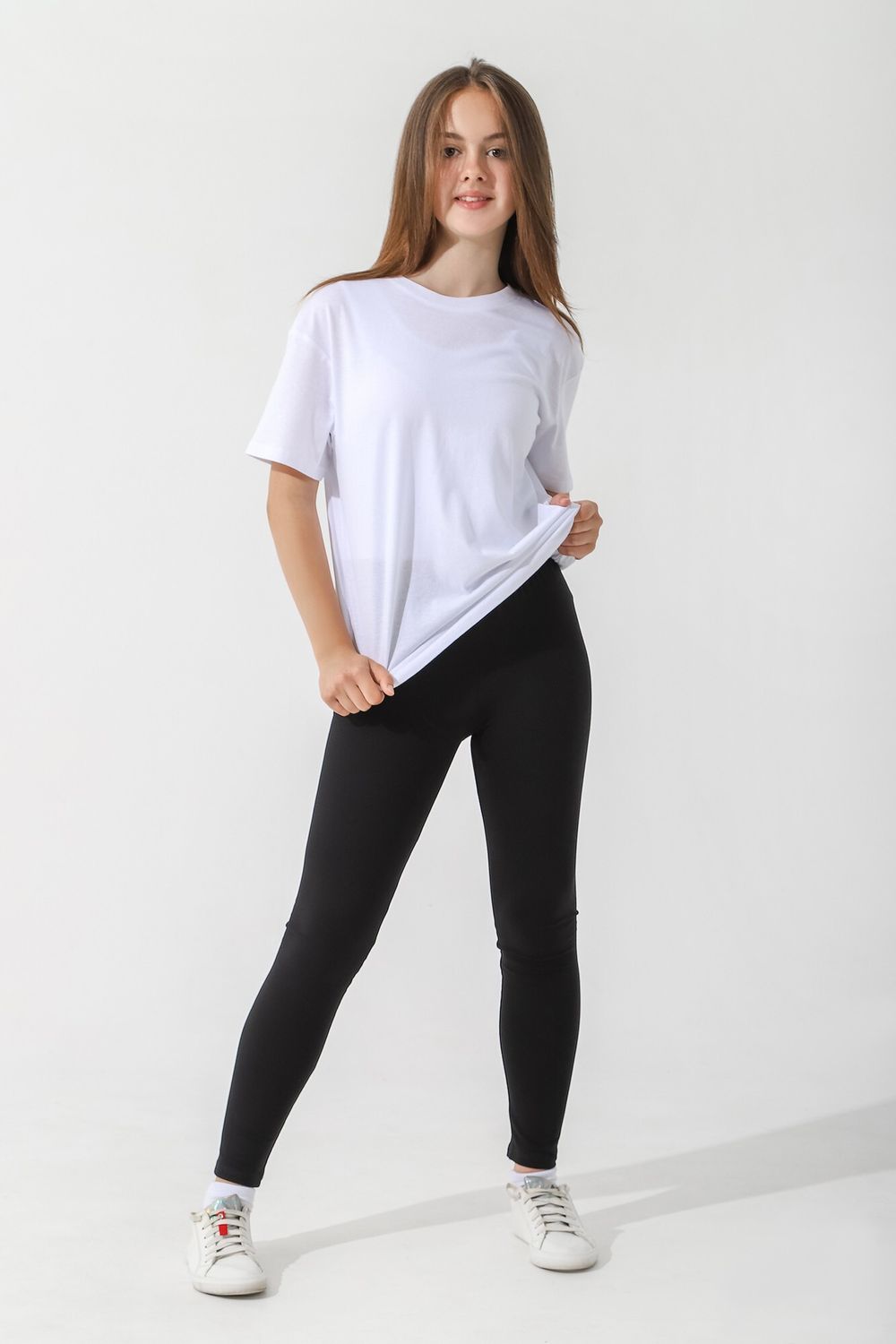 Брюки для девочки Легинсы №2 Виотекс ЧЁРНЫЙ