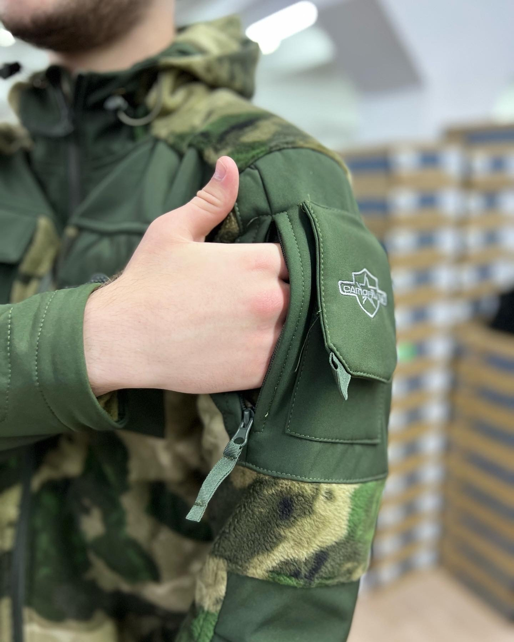 Куртка флисовая 7.62 / мох