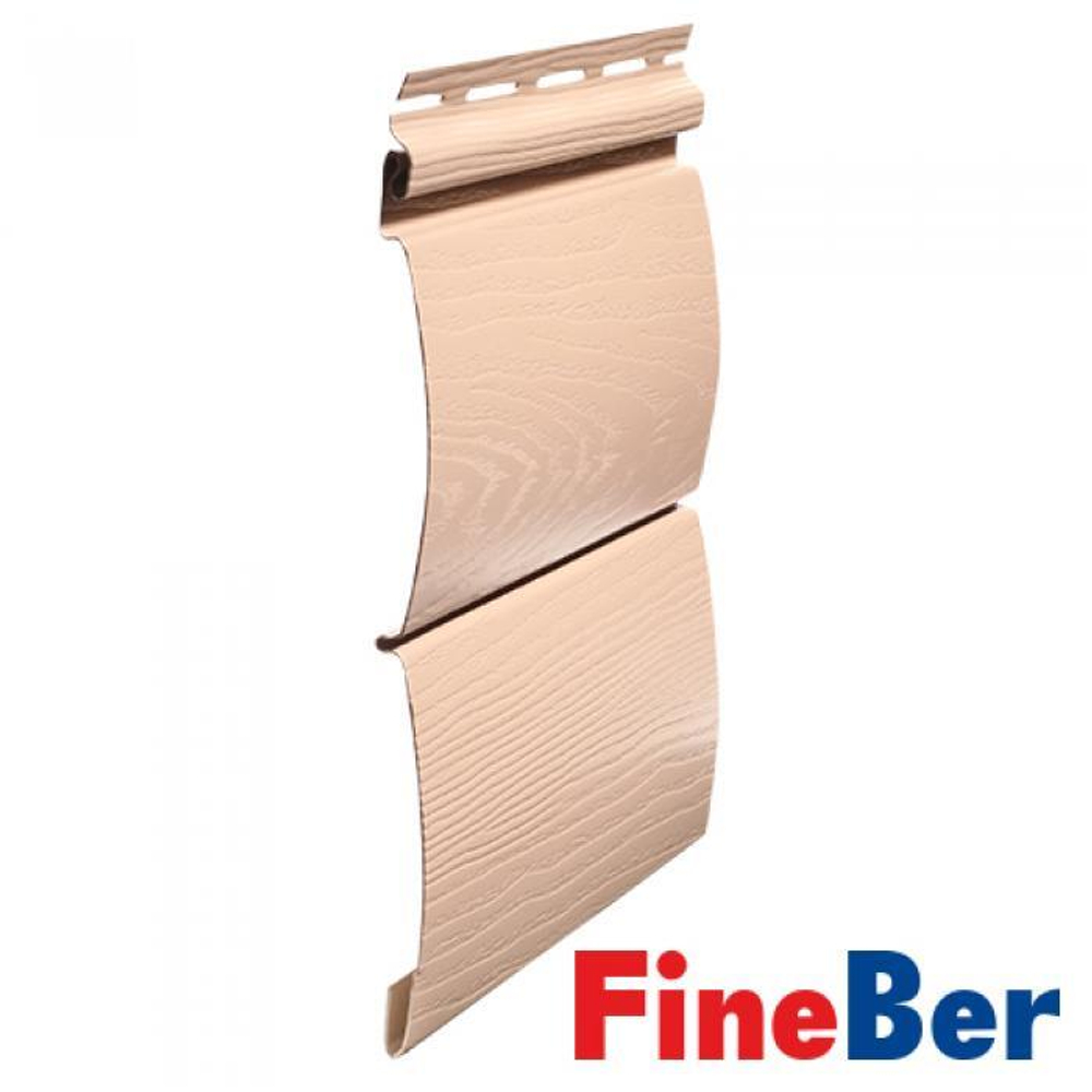 Сайдинг панель Фасадная сандал 3660мм х 232мм FineBer ВlockHouse коллекция Classic Color