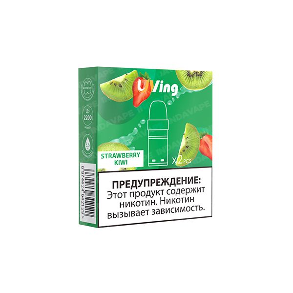 Купить Картридж Uving K1 5.6 мл - Strawberry Kiwi