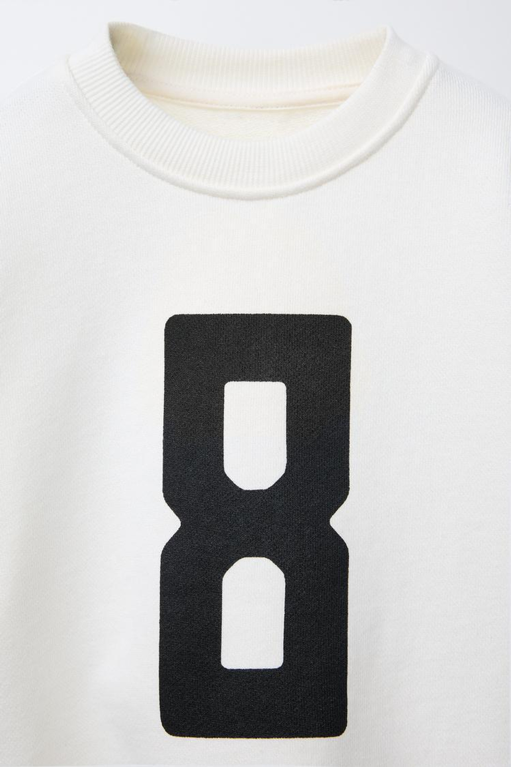 ZARA ХУДИ С ПРИНТОМ, ЦВЕТ ЛЬДА