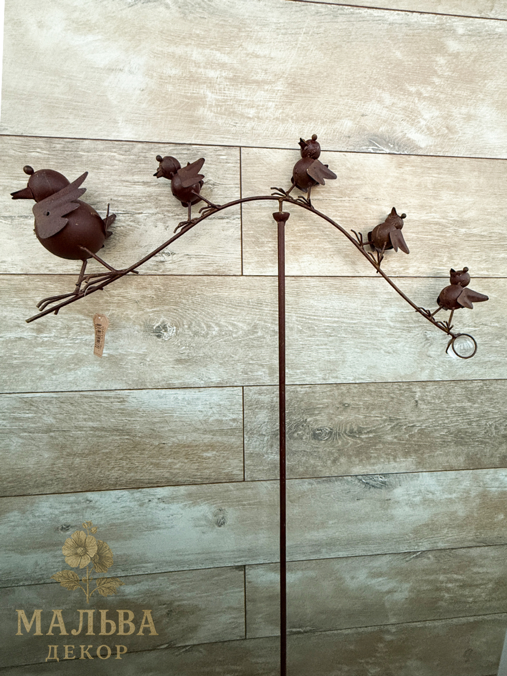 Декор для сада балансирующий "Птичье семейство" CAMPO Home & Garden 69.5x10x125 см