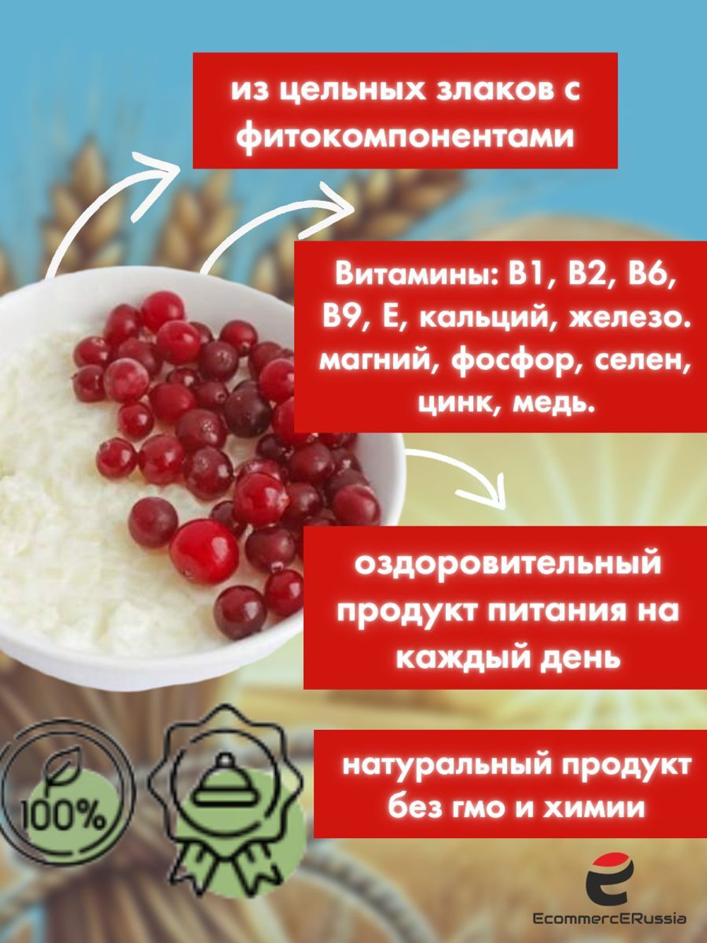 Каша быстрого приготовления Росточки здоровья "Энергичный день" 200 гр.