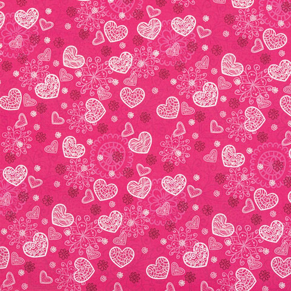 Бумага упаковочная "Love Story", 70x100 см, 10 дизайнов ассорти, ЗОЛОТАЯ СКАЗКА, 591916, 1шт