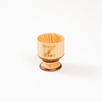 Деревянная рюмка (стопка, шот) из древесины сибирского кедра для крепких напитков. R45