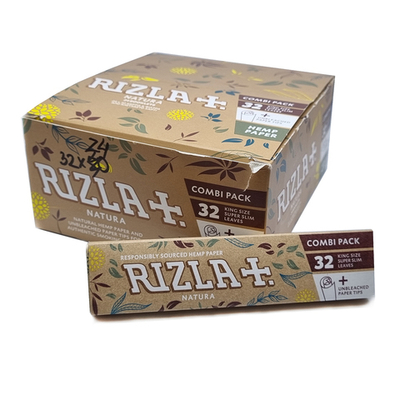 Бумага для сигарет блок "Rizla+" KS Natura + Filters 32л*24шт.
