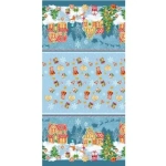 Полотенце вафельное 40*75см «Подарок» голубое