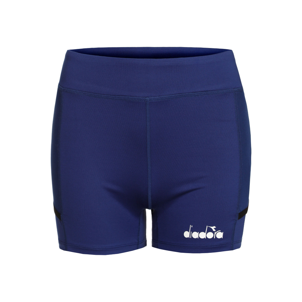 Женские теннисные брюки Diadora Pocket Short Tight Women - Blue
