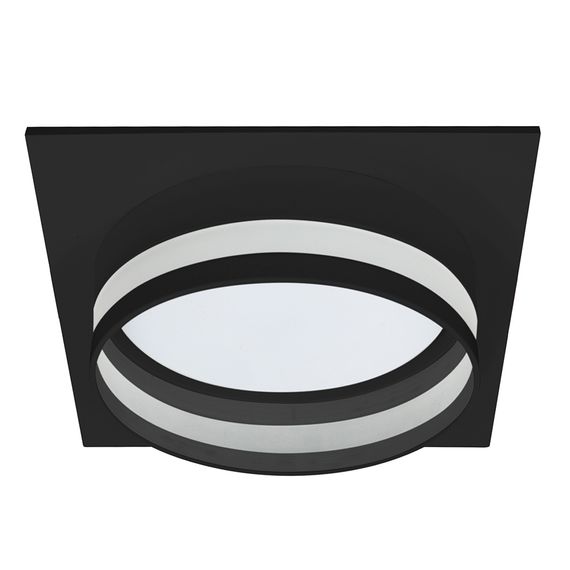 Светильник встраиваемый Feron DL703 LUNA потолочный GX70 черный квадрат 51100