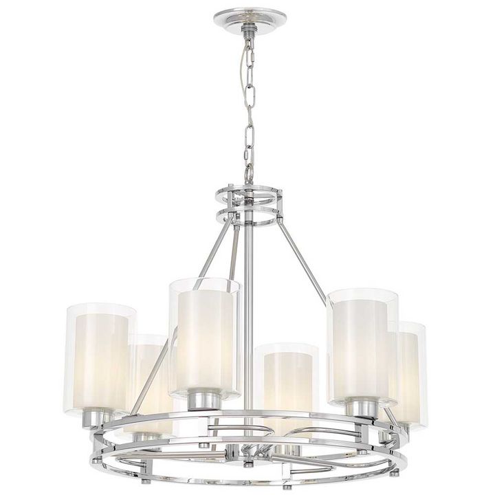 Подвесная люстра Lumina Deco Marietta LDP 8025-6 CHR+WT