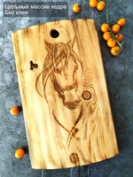 Разделочная доска из спила Сибирского кедра