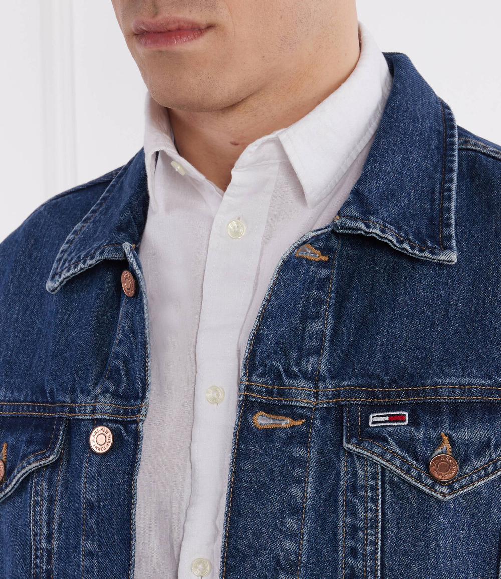 Джинсовая куртка Ryan Tommy Jeans - темно-синий(DM0DM18782)