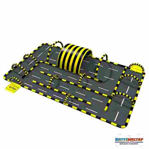 Надувная трасса «Чемпионат» для соревнований, 18×12×3 м