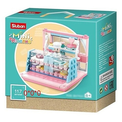 Конструктор Бирюзовая серия 38-0792C 117 дет. в коробке СТОК