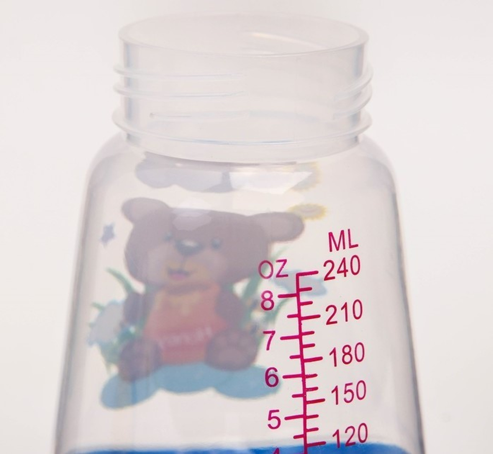 4313606 Поильник с ручками, силиконовый носик, 240 мл., широкое горло, цвет МИКС