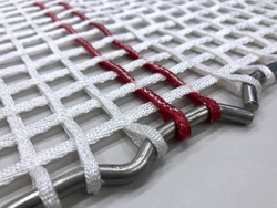 Профессиональная плетёная батутная сетка из волокон полиэфира