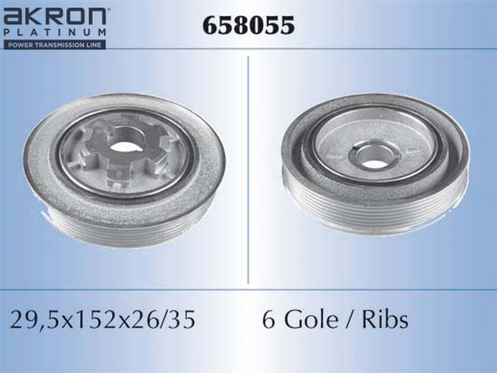 AKRON-MALÃ - 658055-MAL - Belt Pulley, crankshaft