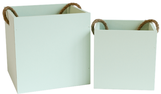 Ящик для декора набор 2 в 1 (снежная мята)