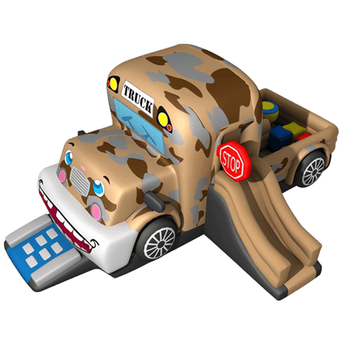 Коммерческий надувной батут "Военный автомобиль"