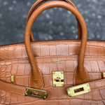 Сумка Hermes из кожи крокодила 25 см