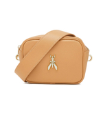 Кожаная сумка-мессенджер Patrizia Pepe - бежевый(8B0186 L001)