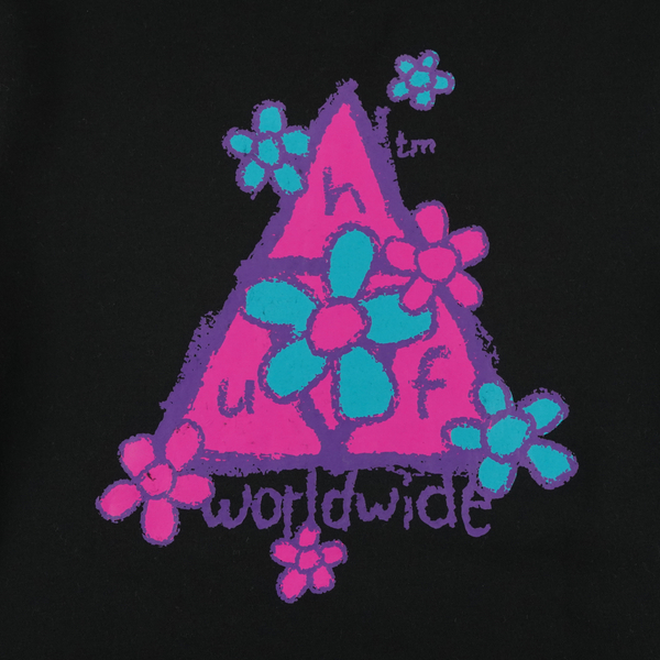  Толстовка мужская HUF Pushing Daisies артикул:PF00348-BLACK - купить в магазине Дайс