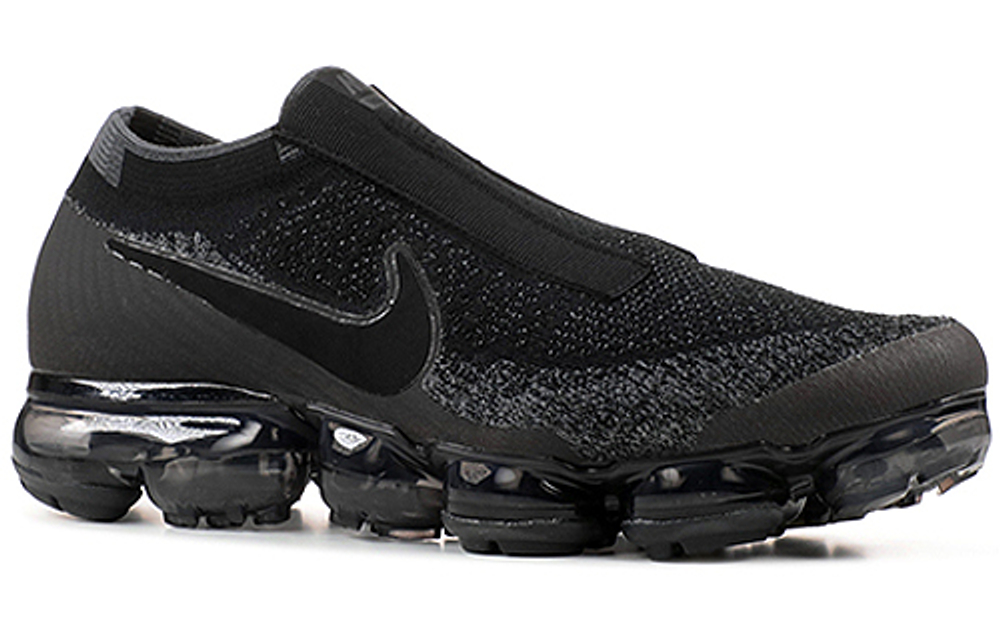 Nike Vapormax SE Laceless simplified CDG Triple Black shock absorption non-slip low-top running shoes for men and women the same black