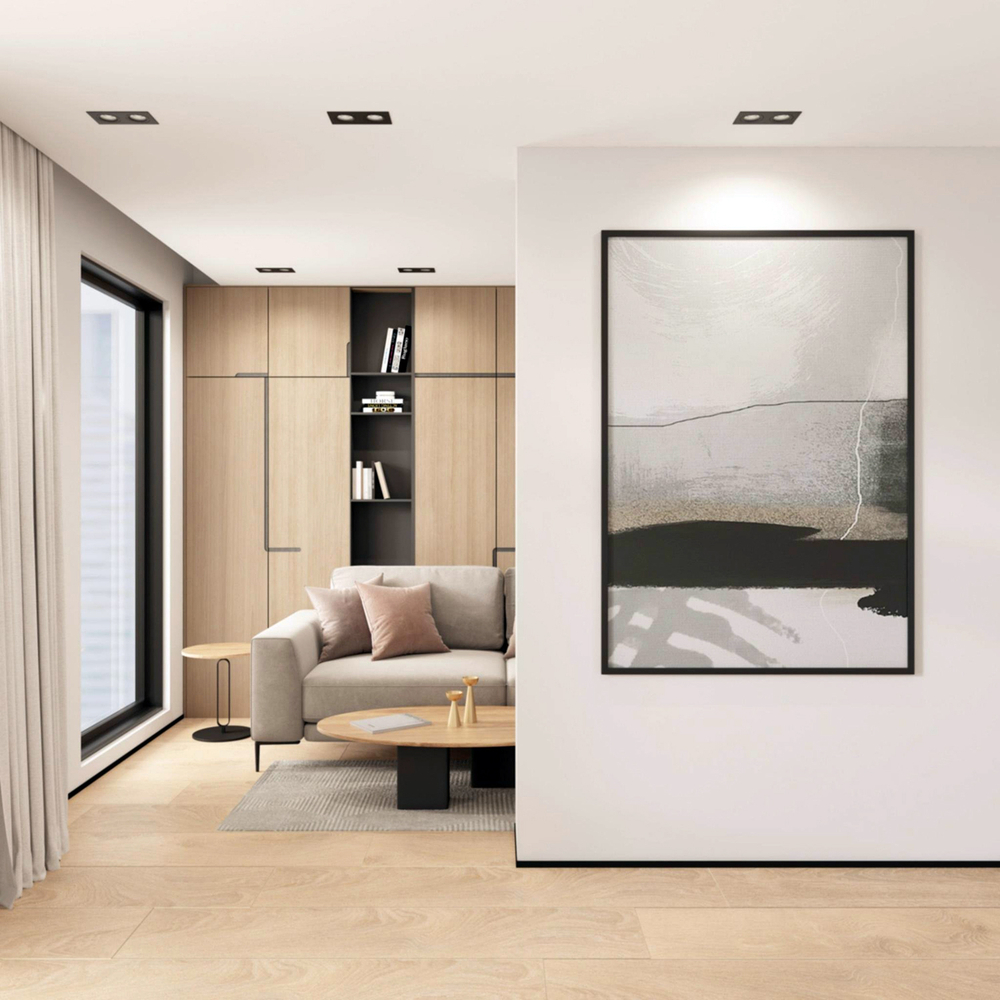 DK2122-BK Встраиваемый светильник, IP 20, 50 Вт, GU10, черный, алюминий