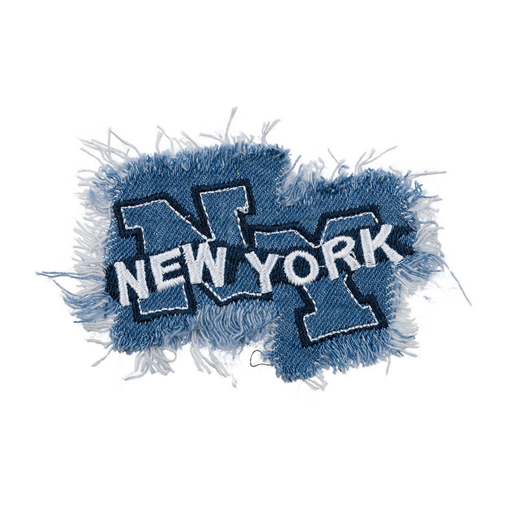 Аппликация термоклеевая "New York" 6х10 см, №68/5, 5 шт, №1434, Gamma