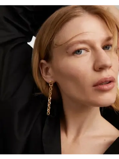 Серьги Sugar Латунь покрытая золотом 750 пробы