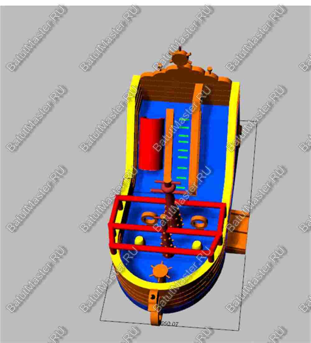 Надувной корабль "Весёлый Роджер Brown"