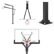 Баскетбольная стойка стационарная UNIX Line B-Stand-TG PRO 72&quot;x42&quot; R45 H230-305 см