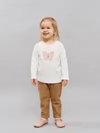 Лонгслив "Бабочка" с принтом 0+