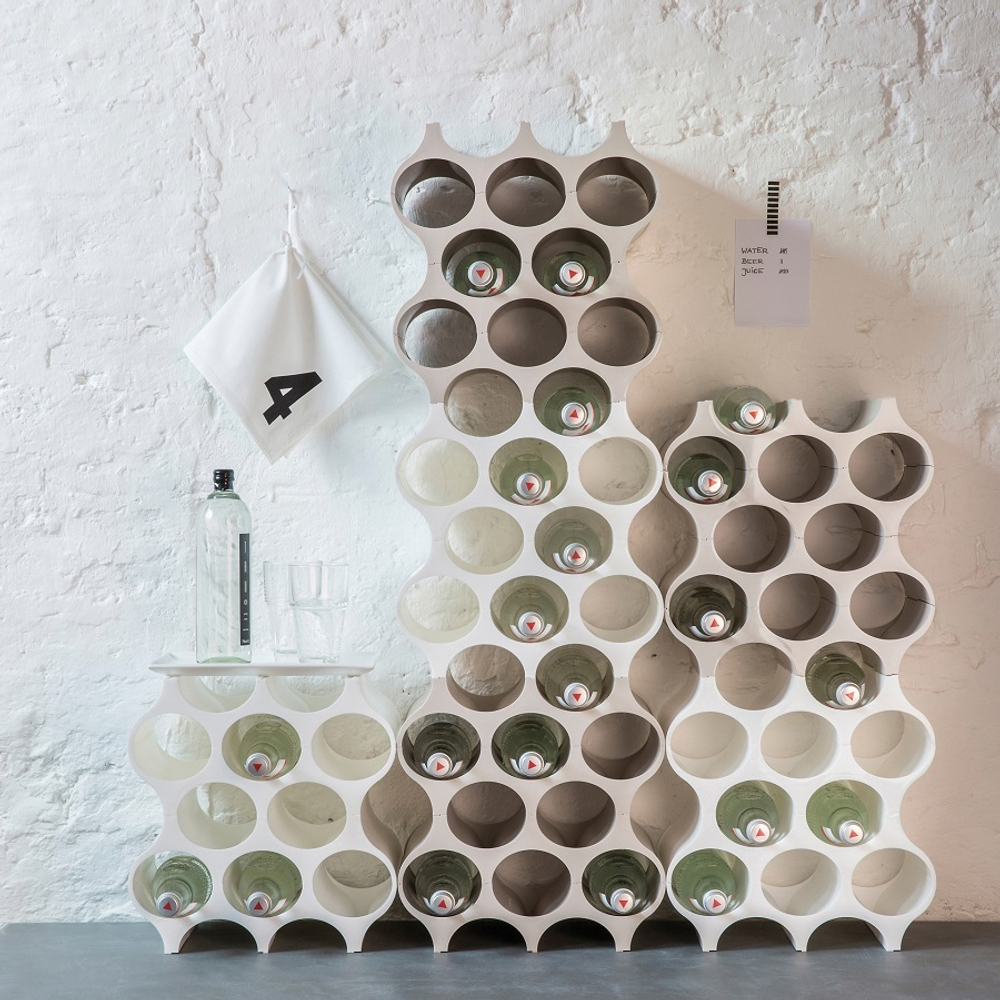 Подставка для бутылок set-up, organic, серая