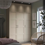 Гардероб - PAX / BERGSBO IKEA/ПАКС/  БЕРГСБО  ИКЕА,  237х150 см, бежевый
