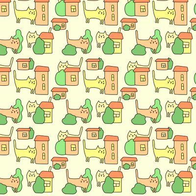 Котики и домики