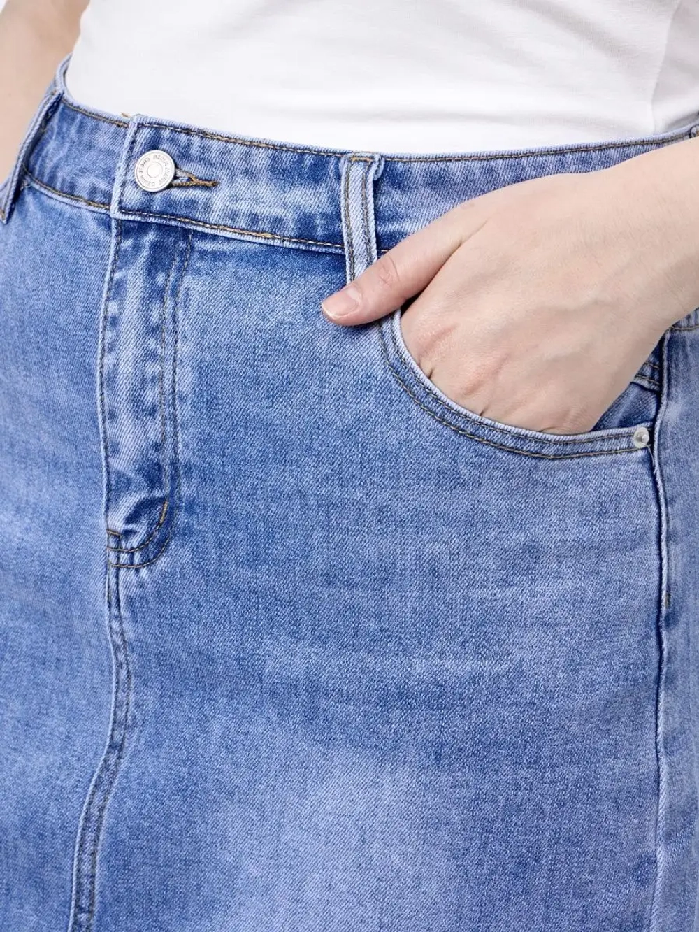 ❀ Юбка джинсовая большие размеры ❀