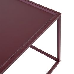 Столик журнальный Mayen, 110х50 см, белый/сливовый