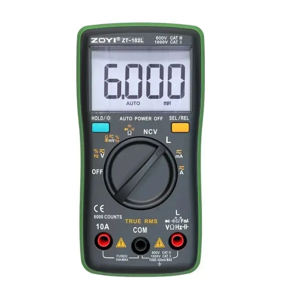 ZT-102L ZOYI автоматический мультиметр с индуктивностью и поиском проводки